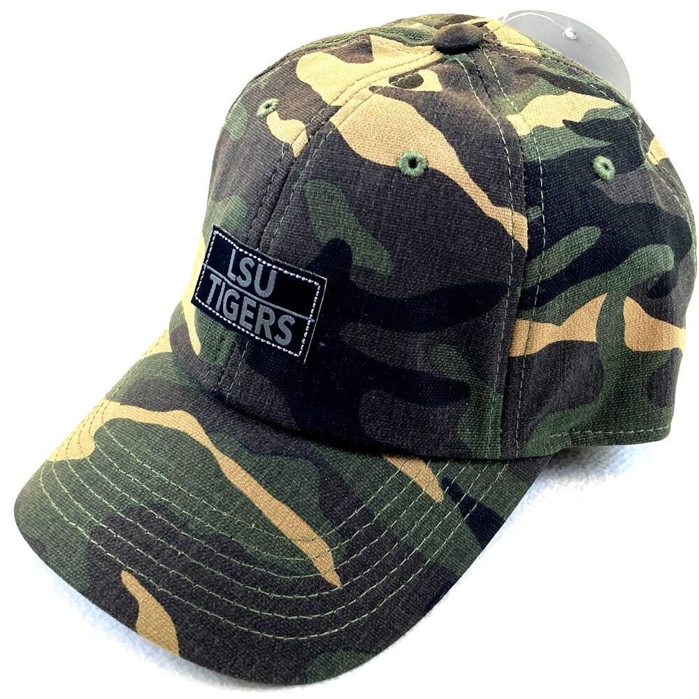 LSU Tigers Camo Hat Cap Baseball NWT Louisiana State U NEW